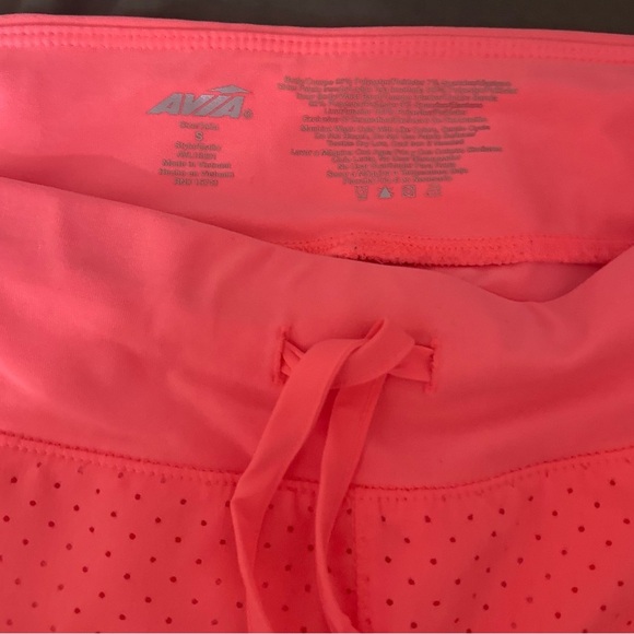 Avia Women's Orange and Gray Athletic Shorts - Picture 4 of 4